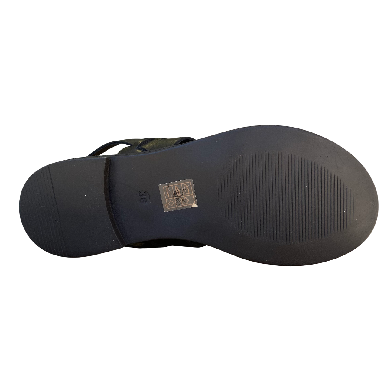 Sandalo da donna Vueva WD-425R25 311 BLK nero con tacco basso, vista suola