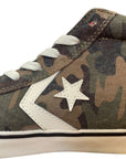 Converse high-top sneakers for boys Pro Leather Vulc 643778C green camo
