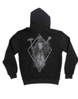 Dolly Noire Plague men's hoodie with kangaroo pocket sw535-cq-01 black