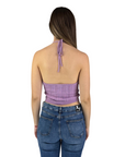 XT Studio America ribbed top tank top for women. Lilac colour