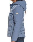 Yes Zee Girl's hooded down jacket with fake vest 3006 M8JJ 0633 light blue