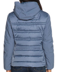 Yes Zee Girl's hooded down jacket with fake vest 3006 M8JJ 0633 light blue