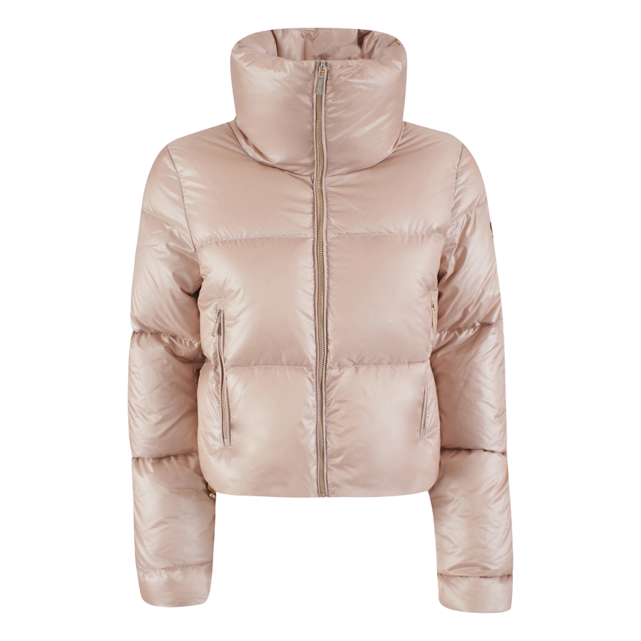 Yes Zee giubbotto corto da ragazza con collo alto J059/O1JJ 0260 beige rosato