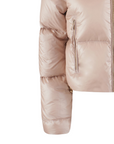 Yes Zee giubbotto corto da ragazza con collo alto J059/O1JJ 0260 beige rosato