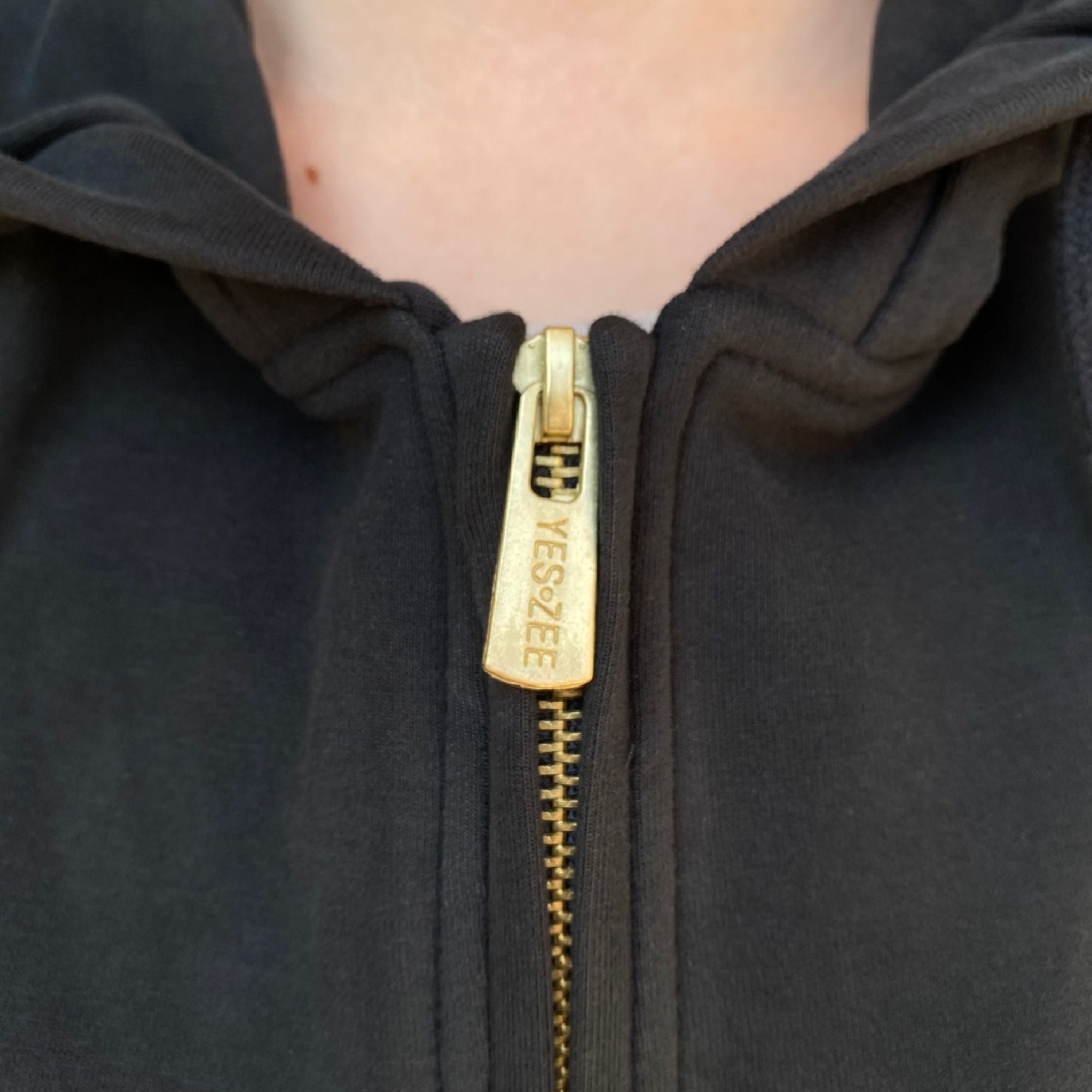 Yes Zee Felpa Donna Full zip In Punto Milano Cappuccio 1116 F001 0801 Nero - Dettaglio 