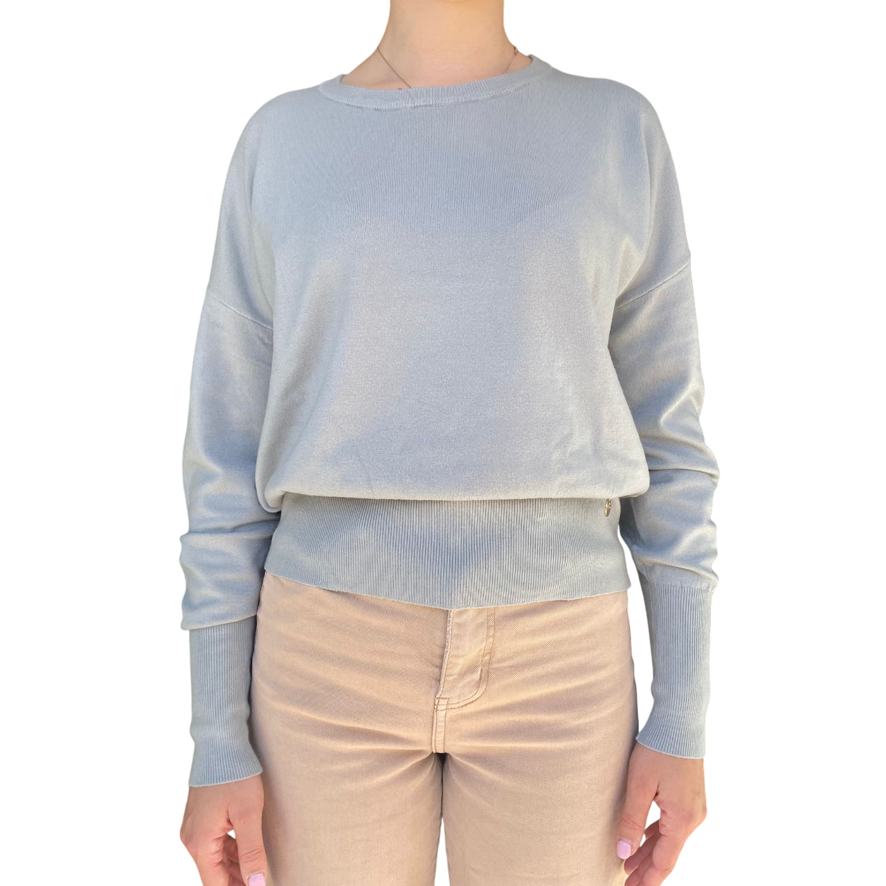 Yes Zee Maglia Donna 1043 Grigio Perla - Vista Frontale Elegante