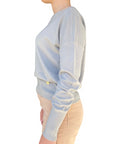 Yes Zee Maglia Donna 1043 Grigio Perla - Vista Laterale Elegante