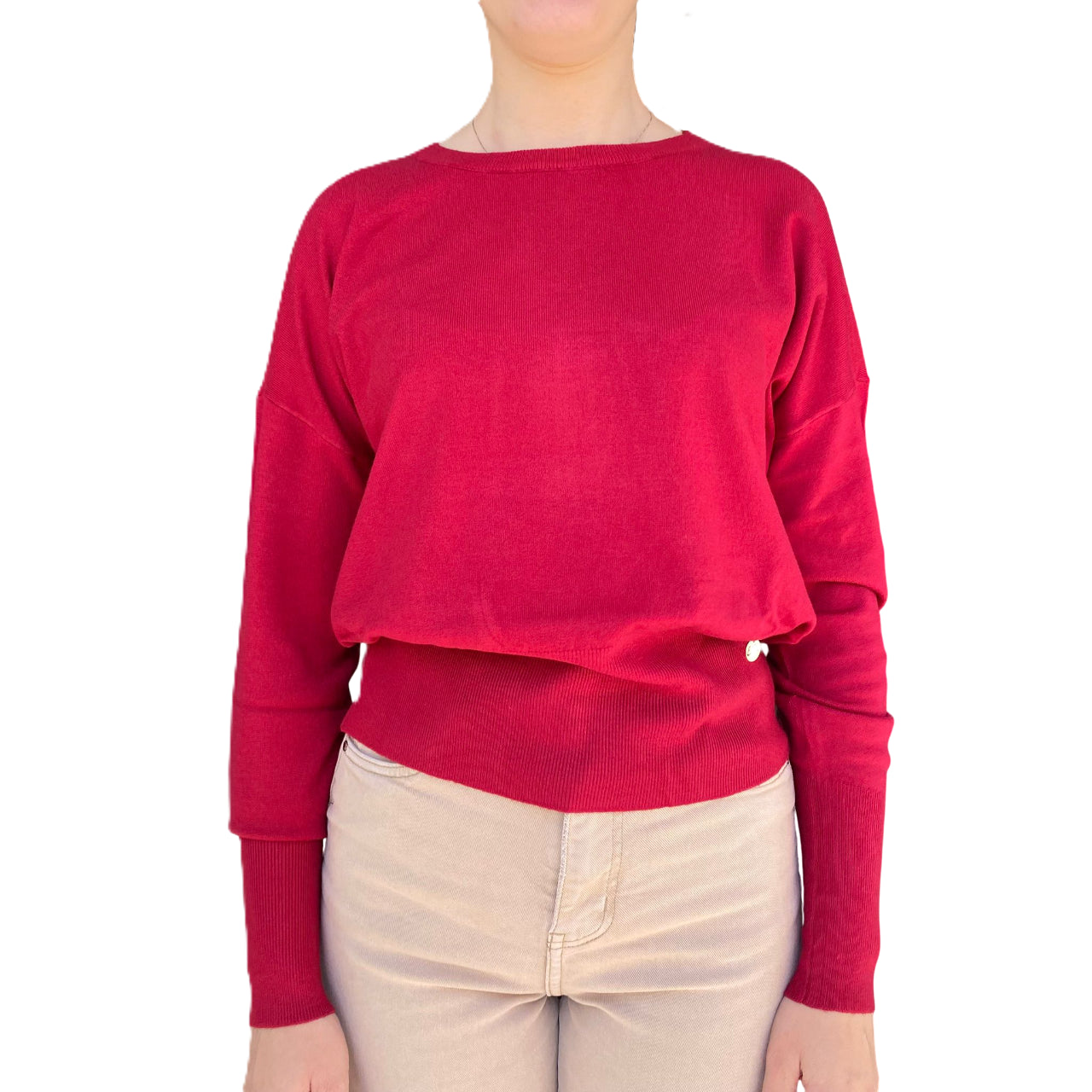Yes Zee Maglia Donna 1043 M051 RU00 0562 Rosso - Vista Frontale