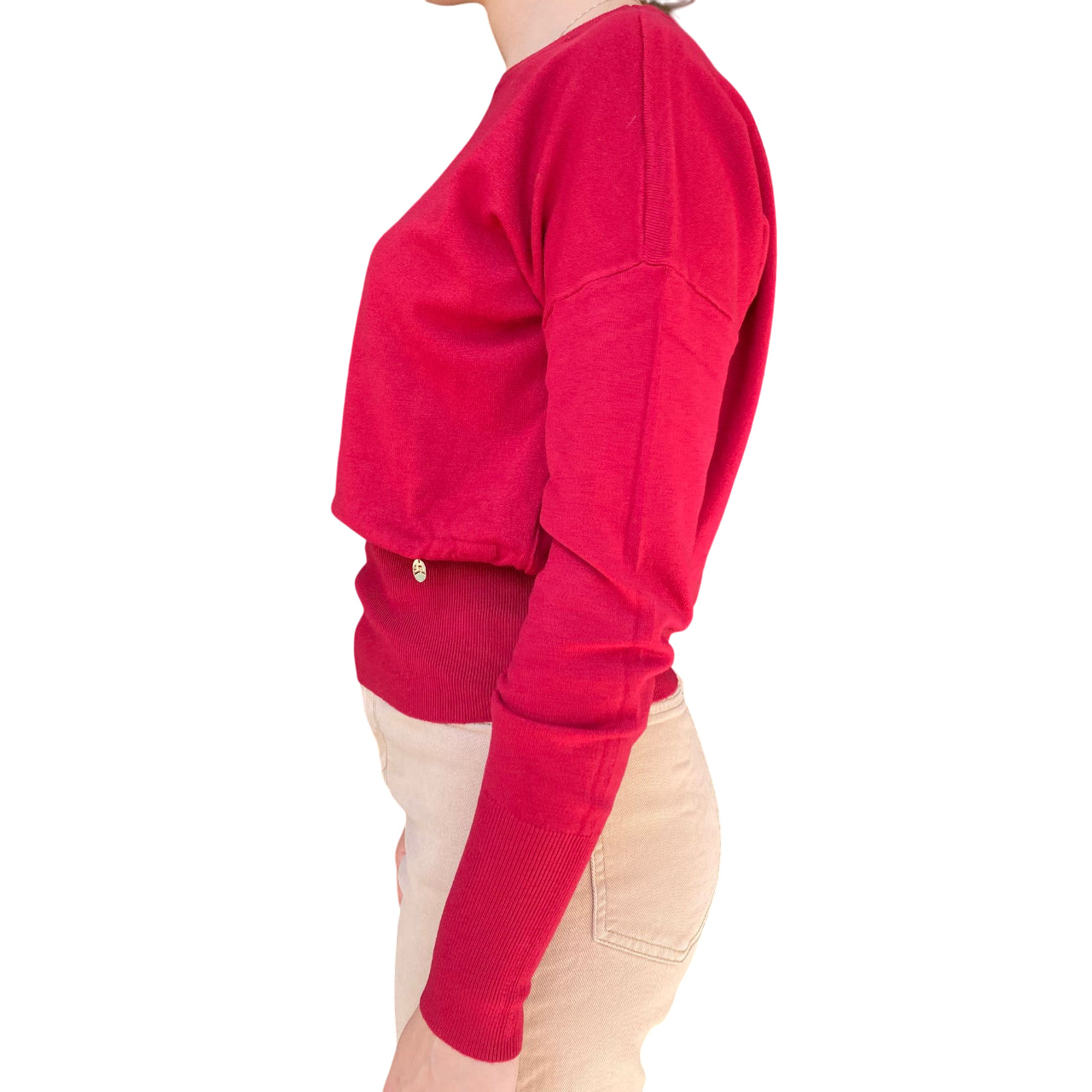 Yes Zee Maglia Donna 1043 M051 RU00 0562 Rosso - Vista Laterale