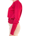 Yes Zee Maglia Donna 1043 M051 RU00 0562 Rosso - Vista Laterale