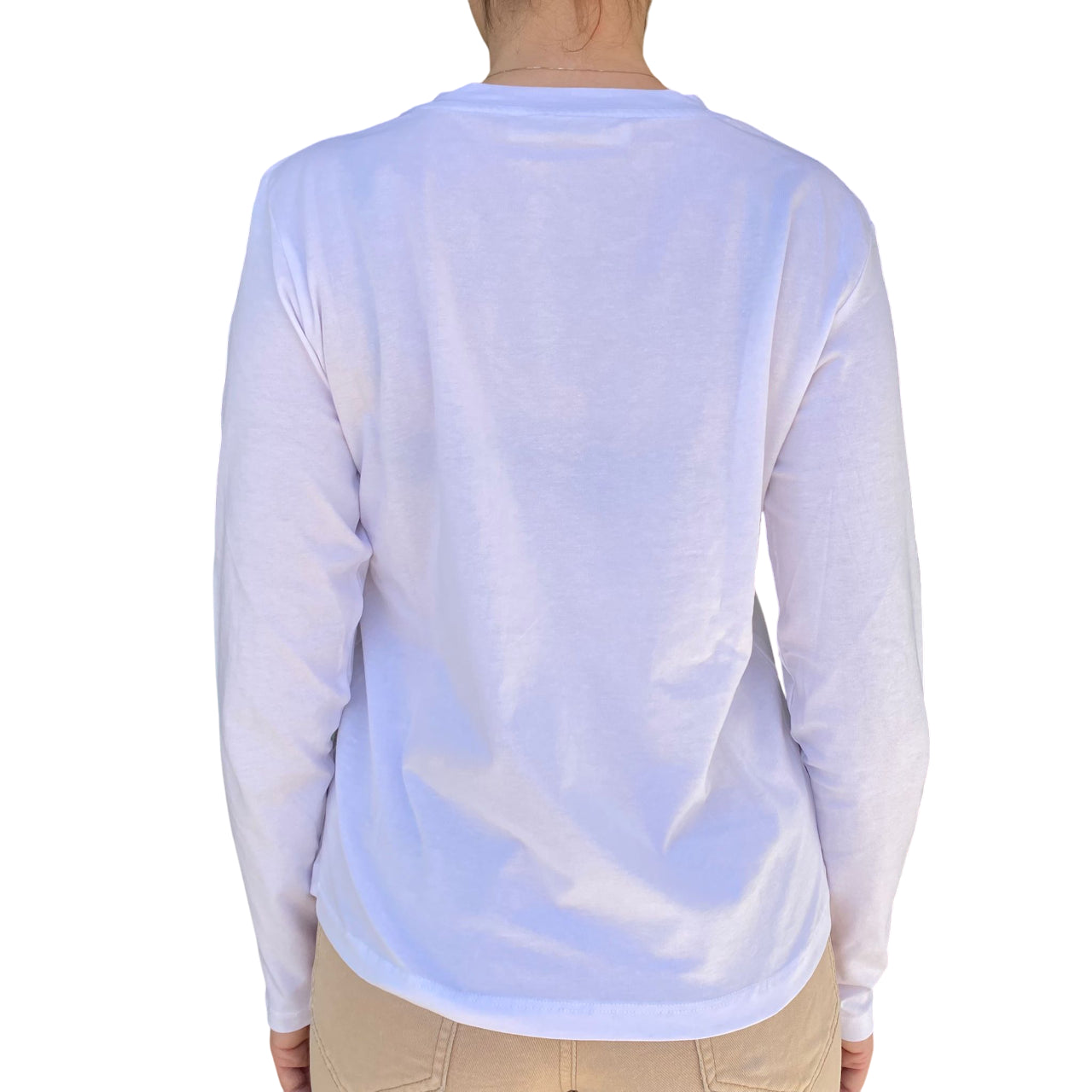 Yes Zee Maglietta Donna 1461 Brillantini - T-Shirt Gesso Vista Posteriore