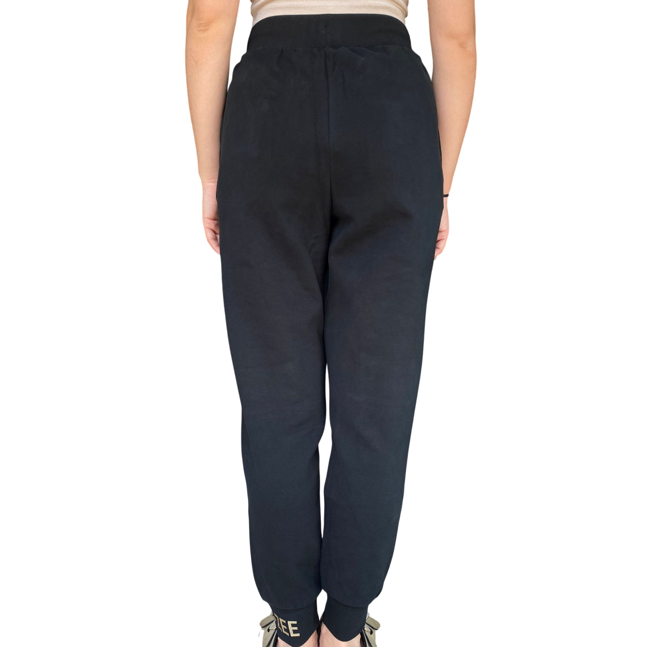 Yes Zee Pantalone Donna In Punto Milano 1115 P381 0801 Nero - Vista Posteriore