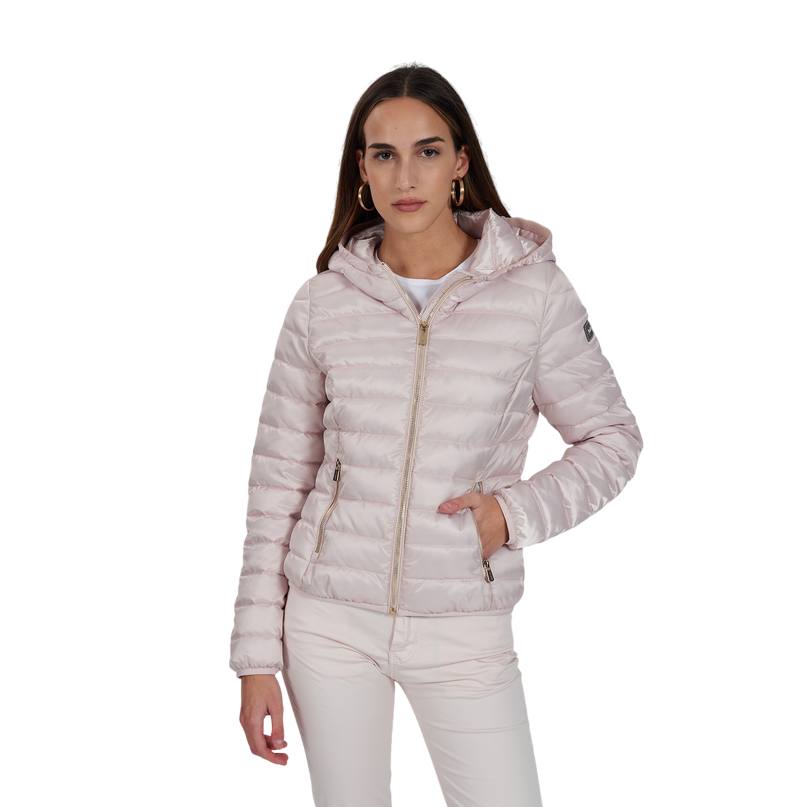 Yes Zee giubbino leggero trapuntato con cappuccio da donna 1004 J418 M600 0441 rosa