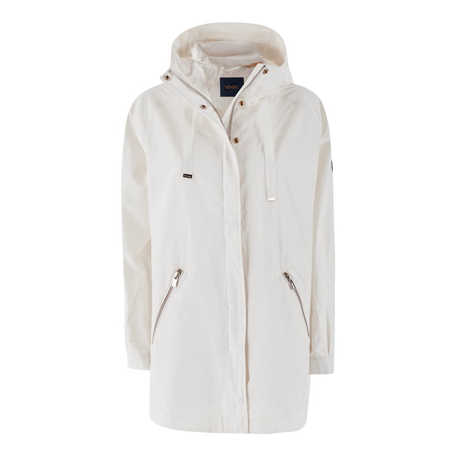 Yes Zee giubbino trench da donna con cappuccio 1021O430/NH00 0222 beige2