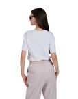 Yes Zee maglietta manica corta da donna con stampa REGALI 1441 T269 S100 0101 bianco