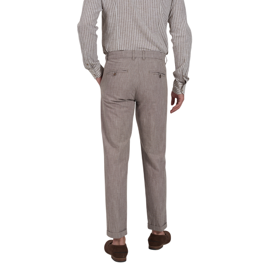 Yes Zee pantalone casual da uomo  0955 P660 PW00 2232 marroncino