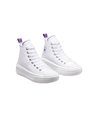 Converse women&#39;s sneakers shoe with wedge Chuck Taylor All Star Move A03667C white-purple