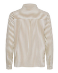 b.young striped shirt with long sleeves for women Byhetila 20814341 201072 safari mix