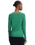 b.young maglia girocollo da donna BYmmorla long cuff 20815301 186018 verde