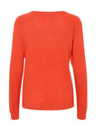 b.young women's crewneck sweater Pimpa Basic 20813514 181550 aurora red