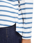 b.young women's striped sweater Byramsi 20814422 200450 white-blue