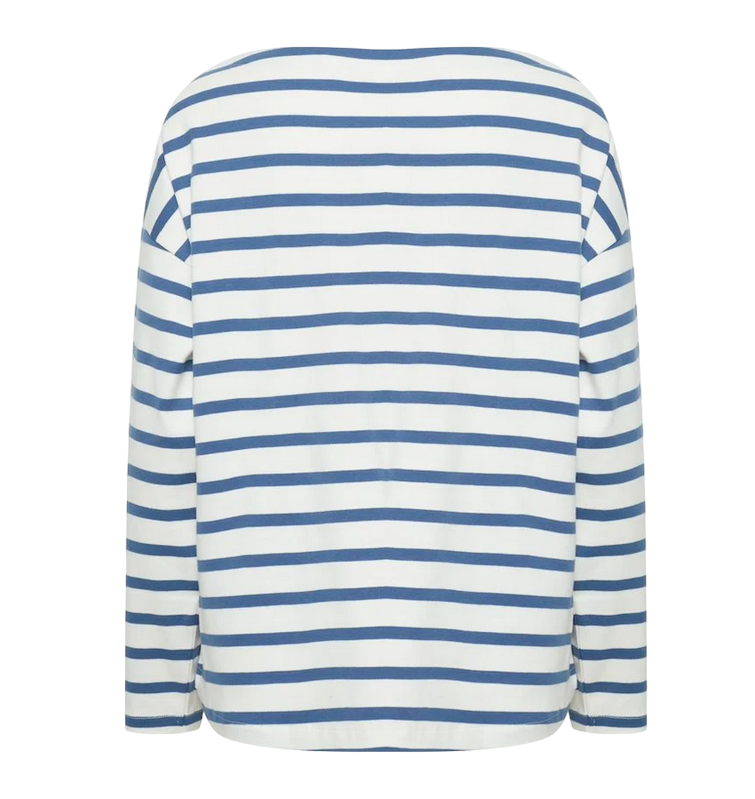 b.young women&#39;s striped sweater Byramsi 20814422 200450 white-blue