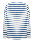 b.young women's striped sweater Byramsi 20814422 200450 white-blue