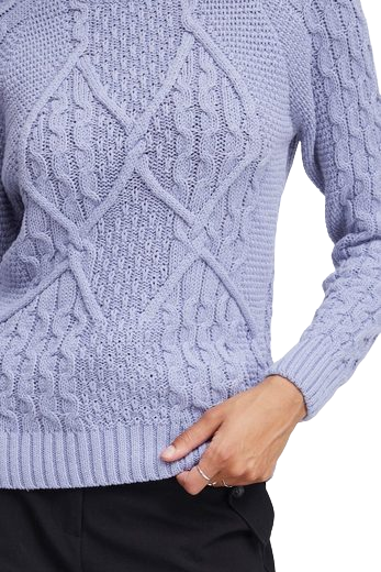 b.young Olgi knitted women&#39;s sweater 20812260 153716 wisteria