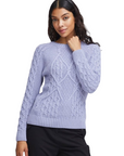b.young Olgi knitted women's sweater 20812260 153716 wisteria