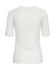 b.young women's t-shirt short sleeve Pamila 20806528 80115 milk white