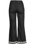 CafèNoir Culotte Trousers with Trim C7JP0036 N001 black