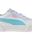 Puma girls' sneakers Carina L Ps 370678 06 white-gulf stream