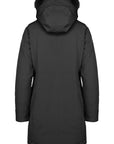 Censured giacca da donna sfiancata con cappuccio e pelliccia sintetica staccabile CW 235P T NEP3 90 nero