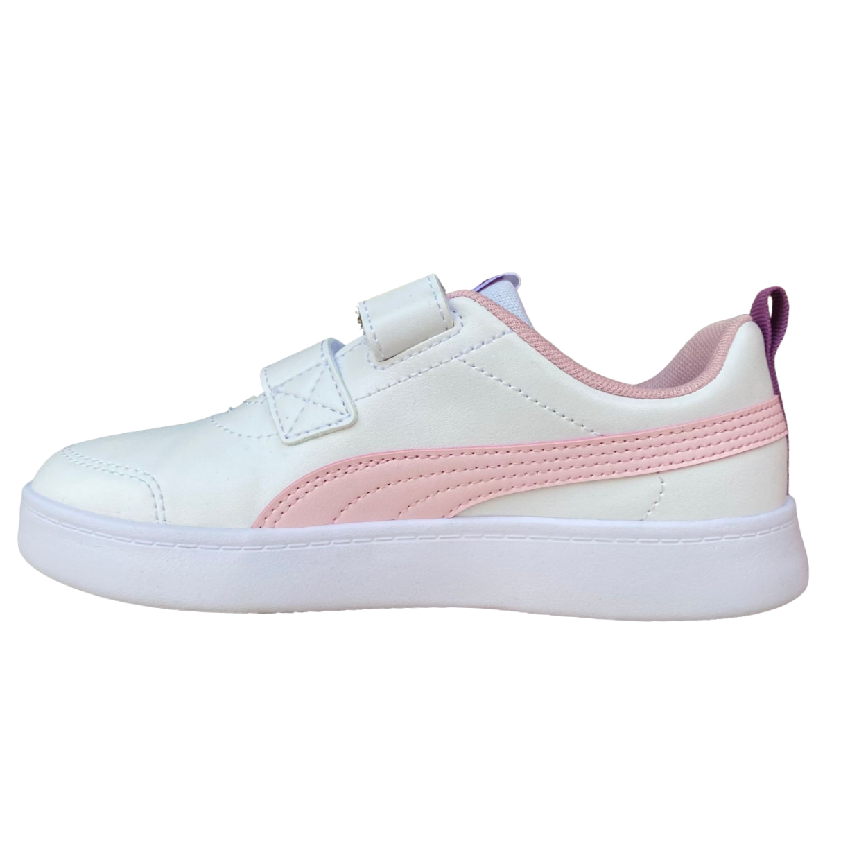Puma Courtflex v2 V PS 371543 15 white pink girls&#39; sneakers