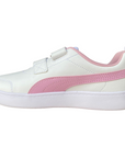 Puma Courtflex v2 V PS 371543 11 white-pale pink girls' sneakers