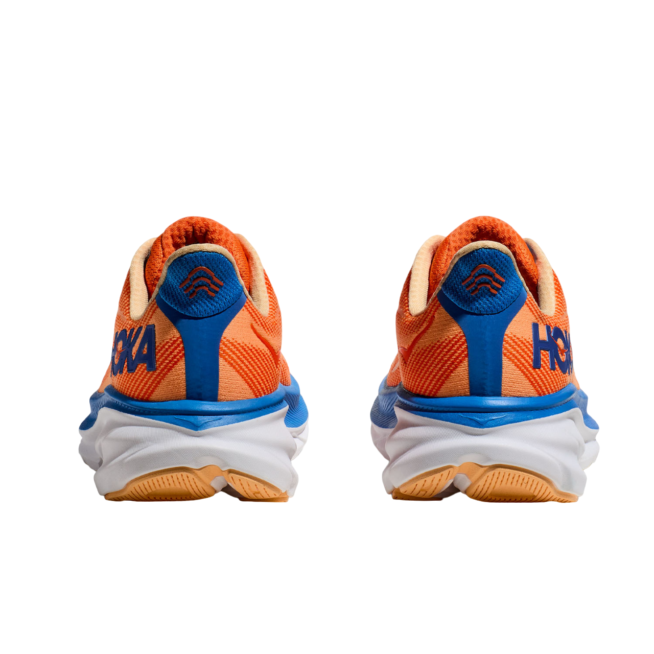 Hoka One One men&#39;s running shoe Clifton 9 1127895/VOIM orange light blue blue 