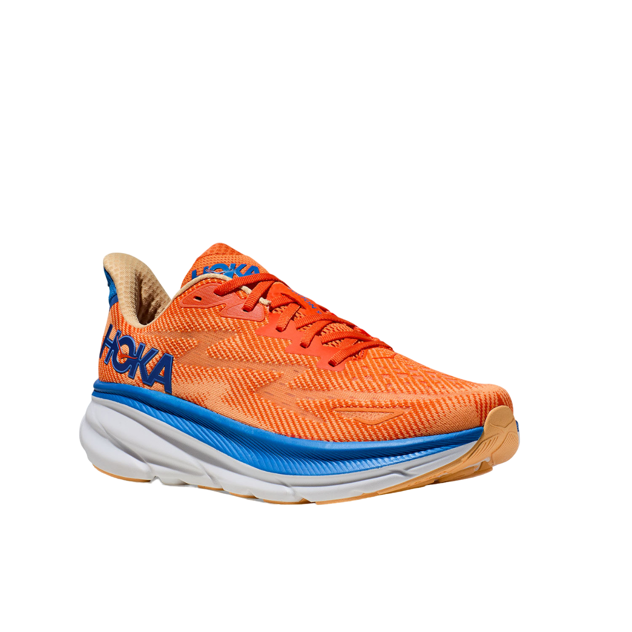 Hoka One One scarpa da corsa da uomo Clifton 9 1127895/VOIM arancio azzurro blu