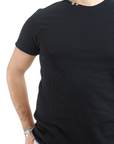 Trez men's short sleeve t-shirt Topo 6-JSB3 M46492 261 black