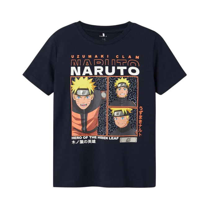 name it maglietta manica corta da bambino Naruto 13234884 blu scuro