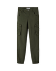 name it boy's trousers with large pockets and elasticated ankle 13151735 rosin