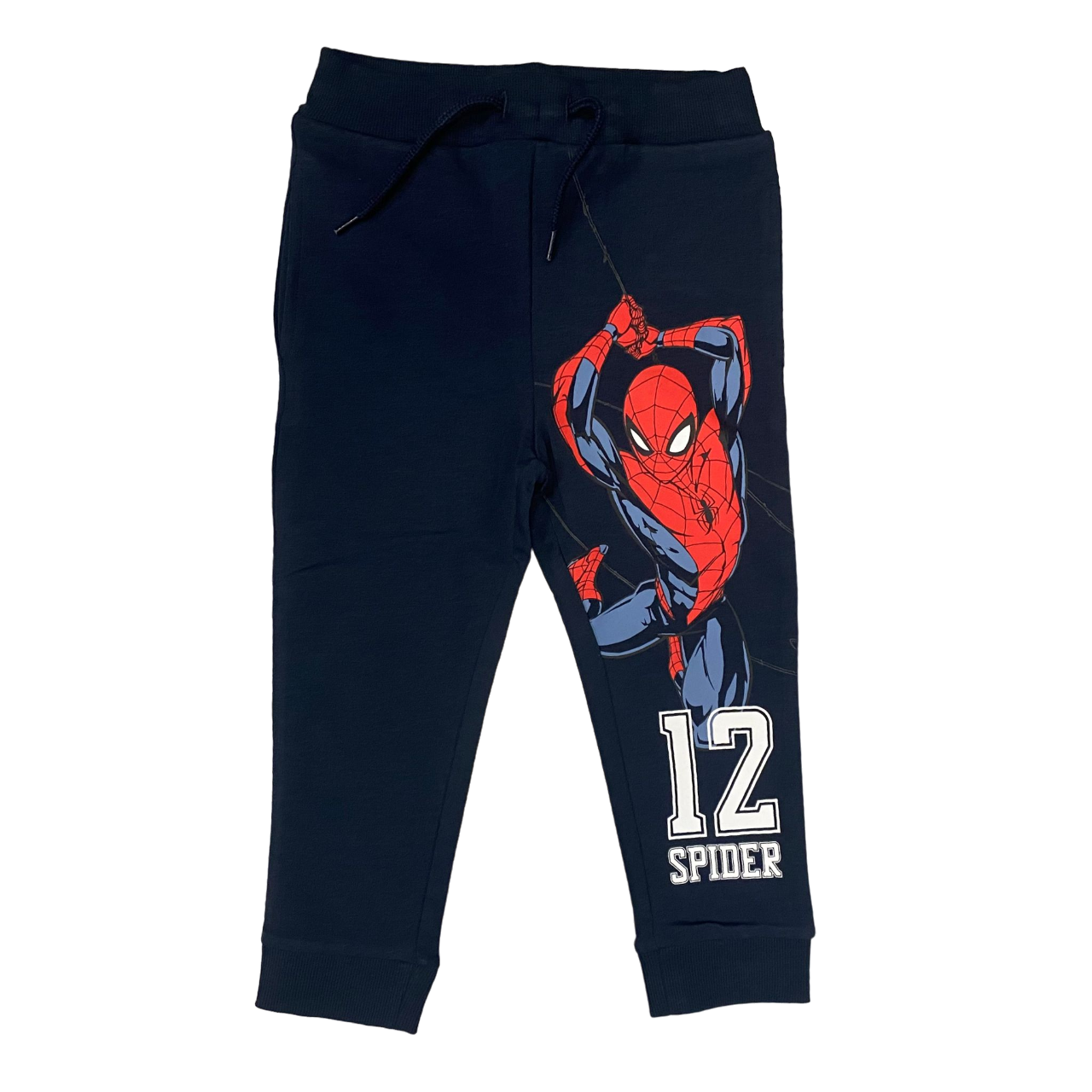 name it pantalone sportivo da bambino in felpa leggera con stampa Spiderman 3231935 blu