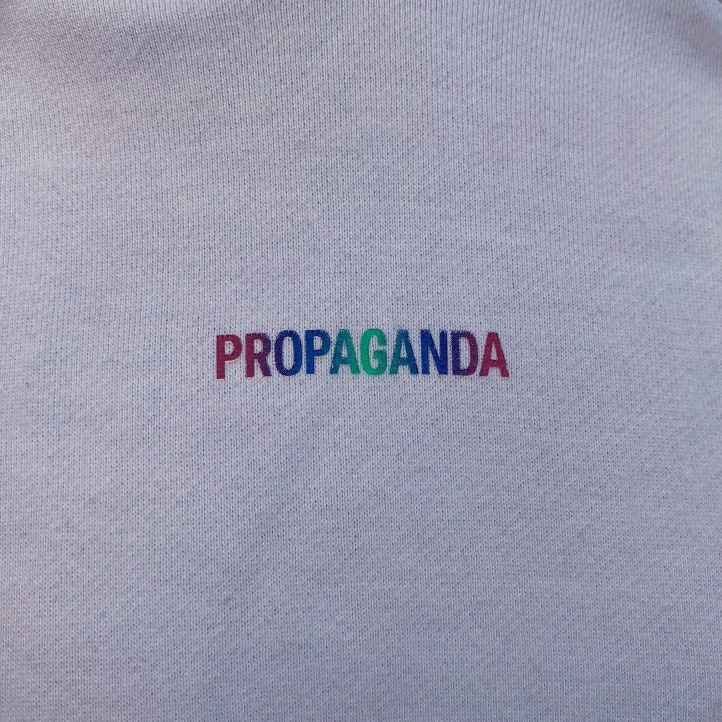 Propaganda hoodie Ribs Gradient 313-02 white