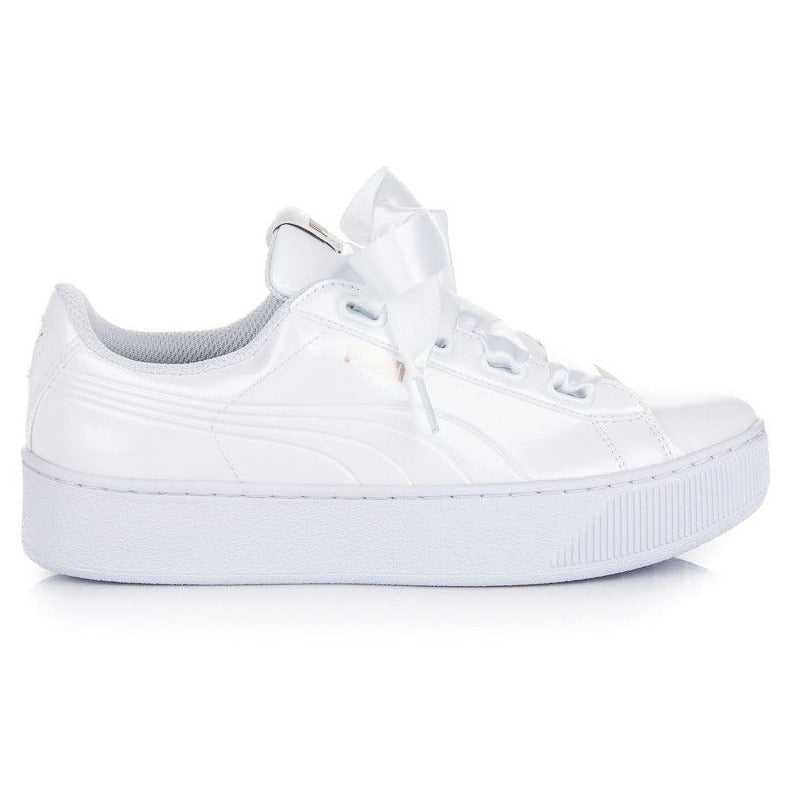 Puma Vikky Platform Ribbon women&#39;s sneakers shoe 367816 01 white
