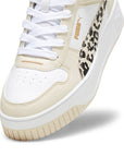 Puma women's sneakers shoe Carina Street Mid Animal 394675-01 white-beige
