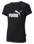 Puma girl's t-shirt short sleeve ESS Logo Tee G 587029 01 black