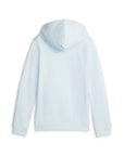Puma girl's sweatshirt with hood and large Ess logo print 587031-69 light blue