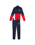 Puma boys' tracksuit in polyester Colorblock 676373-06 blue-red