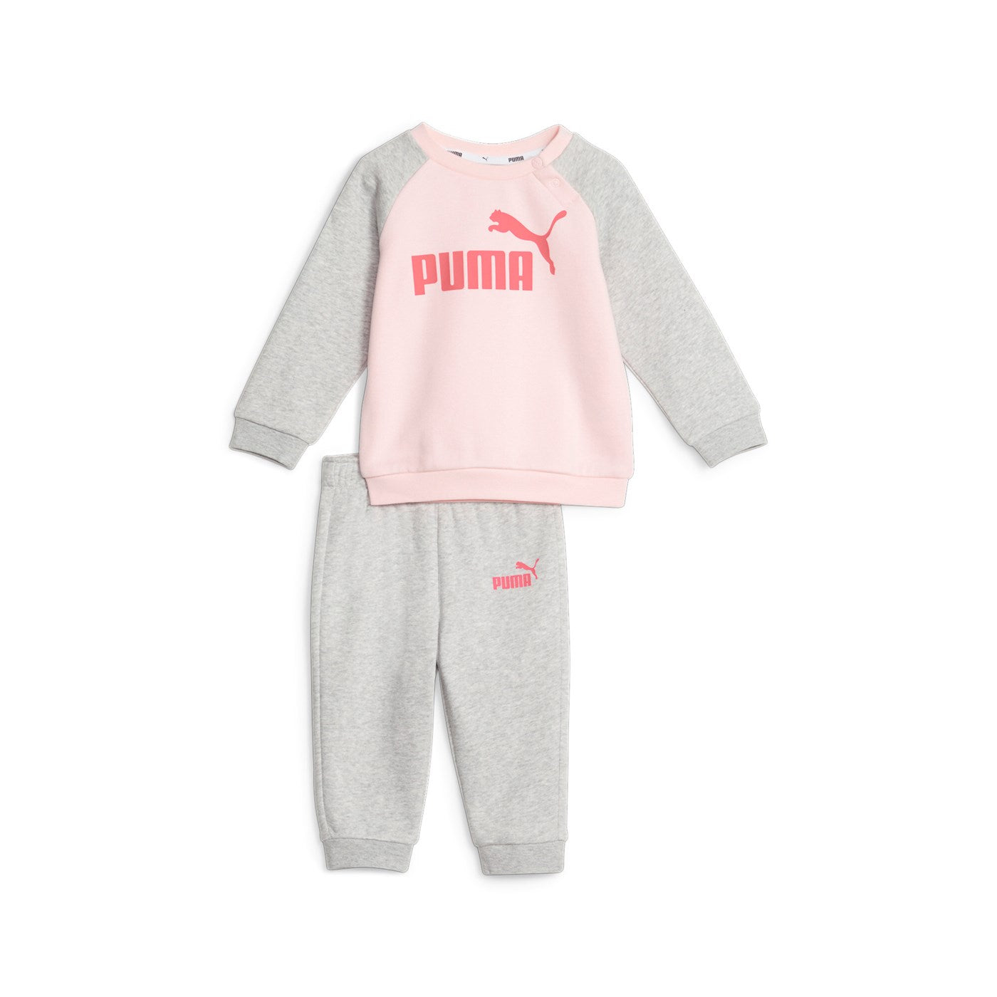Puma tuta da infant bambina Minicats Ess 846143-24 rosa-grigio