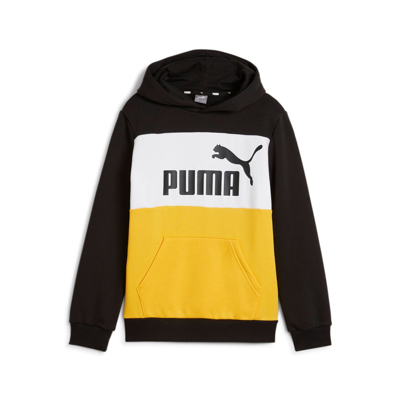 Puma felpa con cappuccio da ragazzo Block 849081-67 giallo-nero