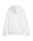 Puma women's sweatshirt with hood and silver logo print 849958-02 white